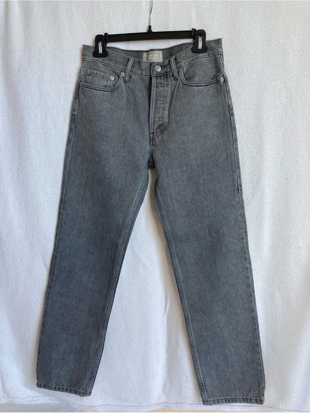 Everlane The Relaxed Straight Jean 100% Organic Cotton Grey Denim Size 25 Reg